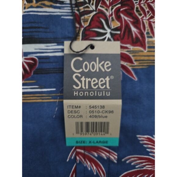 New Cooke Street Honolulu Men's Short Sleeve Button Up Shirt, Size Xl - Picture 2 of 6